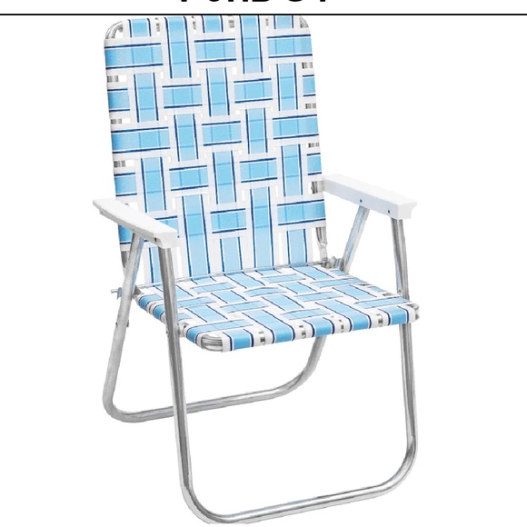 Vintage retro Funboy chairs FUN BOY Retro Lawn Chair - Blue White rare summer - Picture 1 of 4